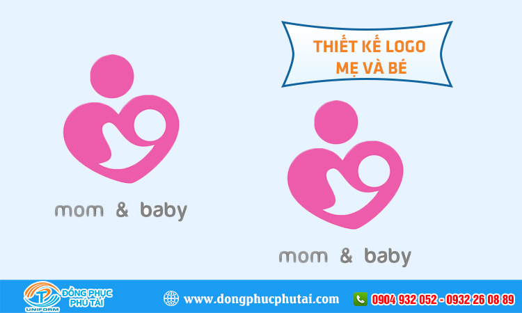 Thiết kế logo mẹ và bé