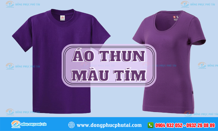 Áo thun màu tím