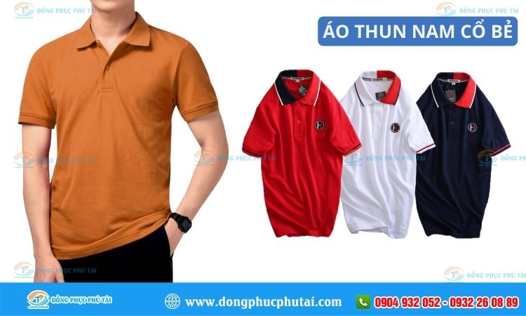 Áo thun nam cổ bẻ