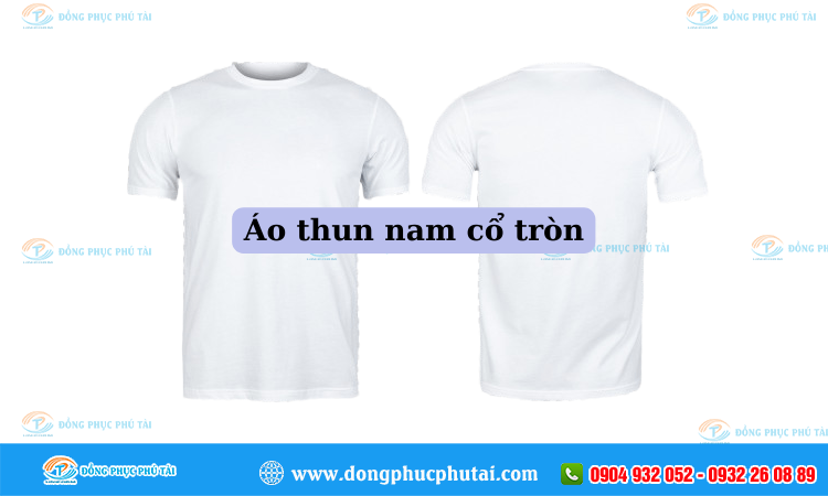 Áo thun nam cổ tròn