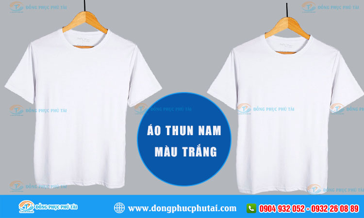 Áo thun nam màu trắng