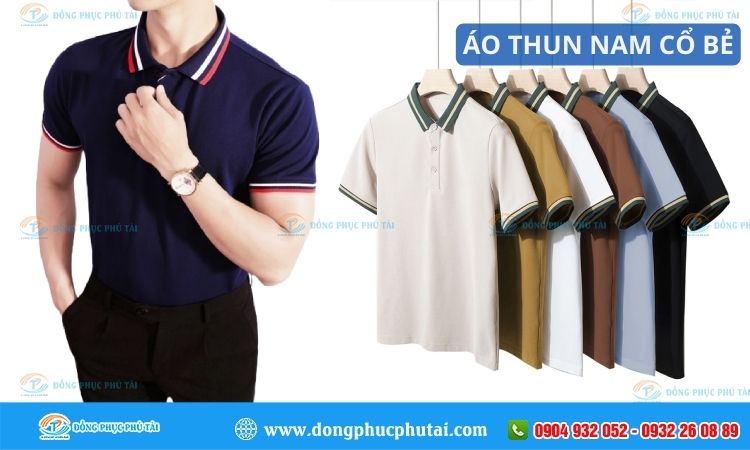 Áo thun nam cổ bẻ