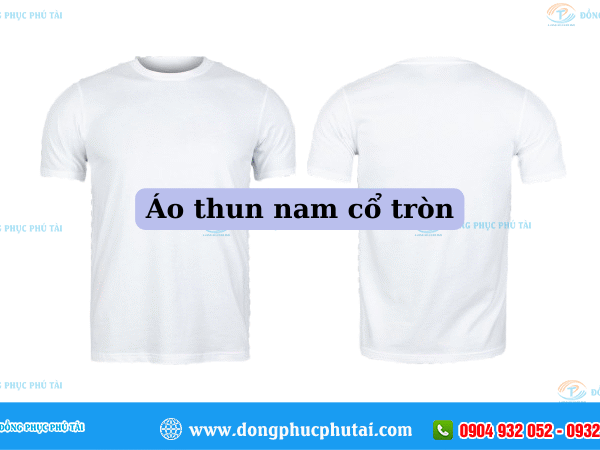 Áo thun nam cổ tròn
