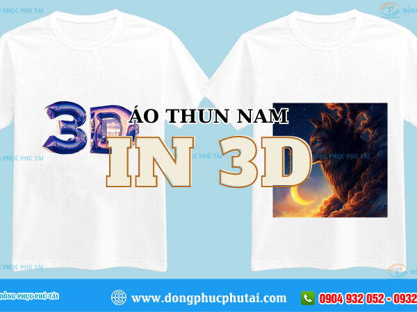 Áo thun nam in 3D