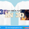 Áo thun nam in 3D