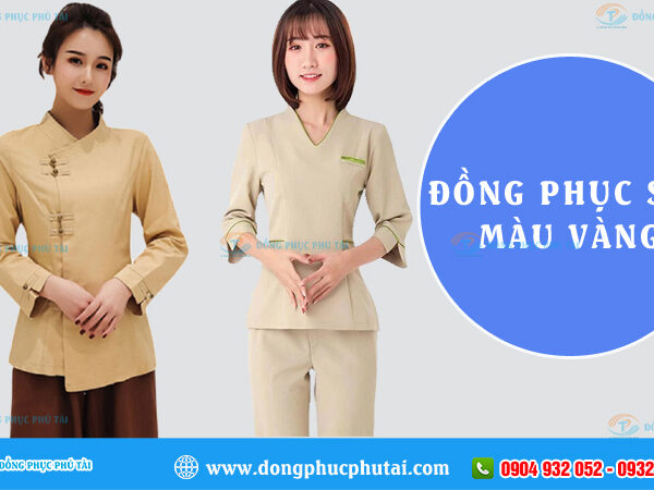 Đồng phục spa màu vàng