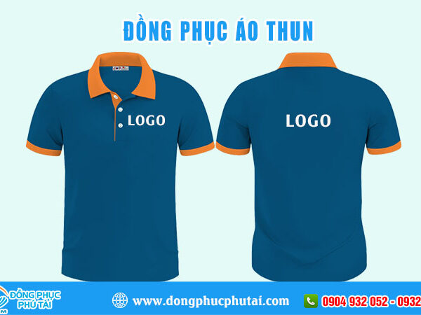 Mẫu áo thun đồng phục cổ trụ 01
